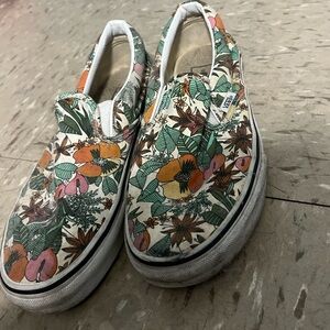 Vans Floral Slip-On Sneakers